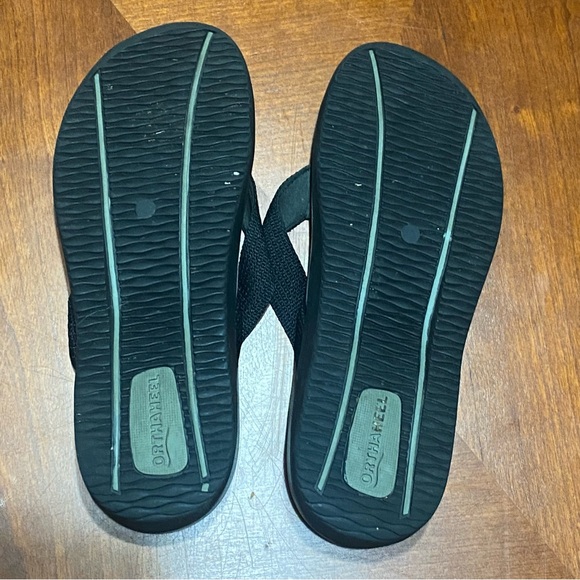 Orthaheel Wave Men’s Flip Flop Sandals Black Gray Size 7 (Q) - Picture 5 of 6